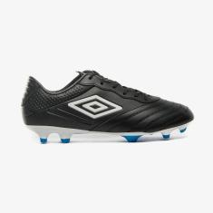 Chuteira Campo Tocco III Premier Umbro Unissex Cor:Preto+AzulTamanho:4