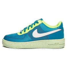Nike Air Force 1 Crater Classic (criança grande), Spruce brilhante/fantasma/volt/pouco volt, 18