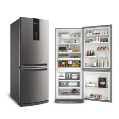Refrigerador Brastemp Frost Free Inverse 443L Inox 127V BRE57AKANA
