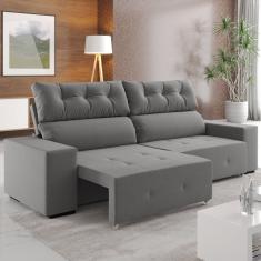 Sofá Retrátil e Reclinável 4 Lugares 230cm Salvador Viero Frizz