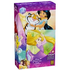 Quebra Cabeça Puzzle Progressivo Princesas Disney Grow