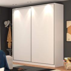 Guarda-Roupa Solteiro 2 Portas de Correr Branco