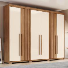 Guarda-Roupa Norton 06 Pts. Nature/Off White - Henn