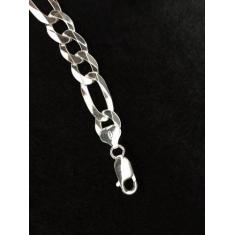 Pulseira Masculina Italiana 12mm 3 Em 1 Em Prata 925 - Dg Presentes