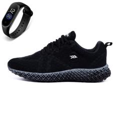 Tênis Masculino Fitnes Academia Caminhada Cross Leve e Resistente + Re