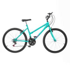 Bicicleta Aro 26 Ultra Bikes Feminina Freio V Brake, Verde anis, Aro 2