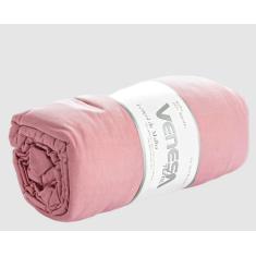 Kit 2 Fronhas e 1 Lençol de Malha Queen Venesa, Rosa Claro