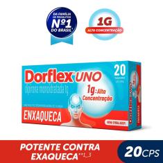 Dorflex UNO para Enxaqueca Dipirona Monoidratada 1g 20 comprimidos 20 Comprimidos