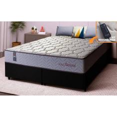 Conjunto Cama Box Magnético King Soft Relax Bege 193x203x63
