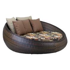 Sofá Chaise Lisboa Alumínio Piscina E Jardim Preto