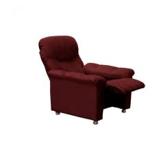 Poltrona Do Papai Reclinável Virtus - Veludo Vinho