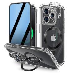 [Protetor de tela antiespião integrado e suporte magnético invisível] Capa de privacidade para iPhone 14 Pro Max [proteção de lente integrada] [compatível com MagSafe] Capa de celular à prova de