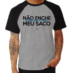 Camiseta Raglan Não enche meu saco, enche meu copo - Foca na Moda, Cin