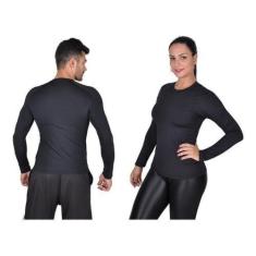 Camiseta Less Now Segunda Pele Unisex Proteção F50 Uva/uvb, GG, Preto