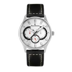 Relógio Pulso Jean Vernier Masculino Pulseira Couro Jv01943