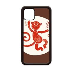 Year of Monkey Animal China Zodíaco Vermelho para iPhone 12 Pro Max Capa para Apple Mini Mobile Case