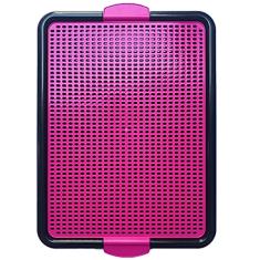 Sanitário Canino Xixi Dog Banheiro Pet Tapete Higiênico Cães Premium (Rosa)