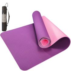 Tapete Yoga Mat Pilates Exercícios TPE 6mm Com Bolsa Yangfit 