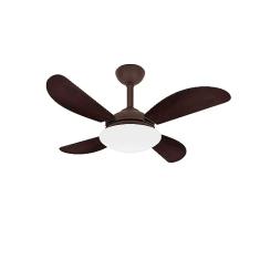 Ventilador de Teto Fly Marrom 4 Pás Silencioso Ventax 220V