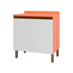 Balcão Macadâmia 80cm com Tampo 2 Portas 914101 Telasul