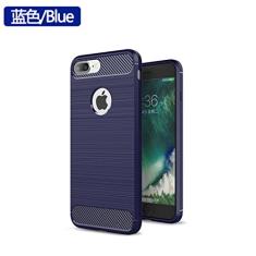 Capa para iPhone 8 Plus, capa Manyip de material de fibra de carbono TPU, capa ultrafina fina, antiderrapante, antiimpressões digitais, capa protetora simples e elegante para iPhone 8 Plus