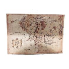 Quebra-Cabeça Puzzle Mapa Terra Média De 60 Peças - Reidopendrive