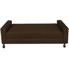 Recamier Calçadeira Sofá Cristal   1,00 cm Solteiro Baú Quarto Sala ma