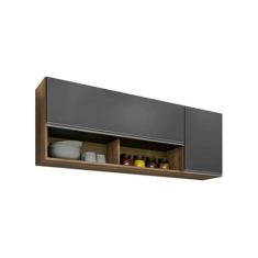 Armário Para Cozinha 150cm - Belliv Decor, Freijó/Grafite
