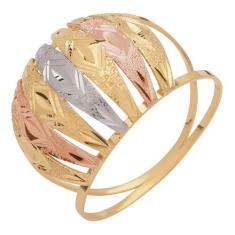 Anel Ouro 18k Feminino Pilastro Colore, 13