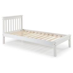 Cama Solteiro Inglesa Em Madeira Maciça Mv Outlet Branco