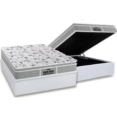 Cama Box Baú Casal: Colchão Anatômico Probel D45 / EP Guarda Costas PróExtreme Plus + Base CRC Courano White(138x188)