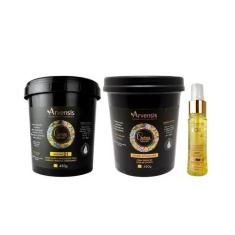 Kit Arvensis Máscara 2X1 + Geleia Alta + Finalizador Tec Oil