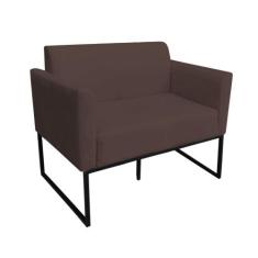 Namoradeira Marisa Suede Preto Marrom - D'ROSSI