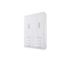 Guarda Roupa Casal 4 portas 8 gavetas Monaco Plus DDoro D Doro - MOVEI