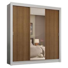 Guarda-roupa Casal 3 Portas de Correr com Espelho 4 Gavetas Sublime Plus Madesa