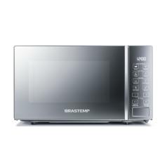 Micro-Ondas Brastemp 20 Litros Cor Inox Espelhado Com Funções Pré-Preparo   - Bms20ar 110V