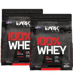 Whey 100% Refil 900g Dark Lab, Kit 2x Refil Chocolate
