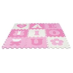 Tatame Infantil Tapete Eva P/ Bebê Vogais Menina Rosa - Nig - Nig Brin