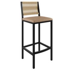 Banqueta Assento Estofado para Cozinha Barcelona - PAONANDA DECOR