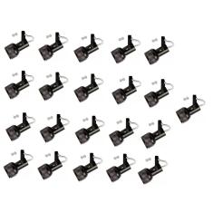 Kit 21 Spot Trilho Perfilado Eletro calha Par20 Bulbo OL1