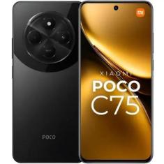 Smartphone Celular Xiaomi POCO C75 NFC 120Hz 256GB 8GB câmera tripla 5