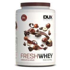 Fresh Whey Dux Nutrition - 900g, Chocolate Belga e Avelã, 900g