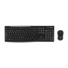 Kit Teclado e Mouse Sem Fio Logitech MK270