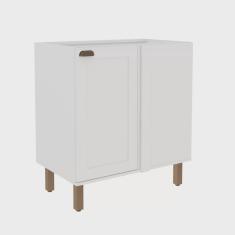 Balcão de Canto para Cozinha 1 Porta sem Tampo Iluminata Genialflex