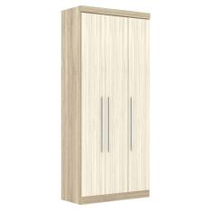 Guarda Roupa Modulado 3 Portas 2 Gavetas 192 Master Avelã Rústico/ártico Rústico - Eucamóveis