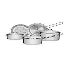 Jogo de Panelas em Aço Inox com Fundo Triplo 5 peças Solar Tramontina