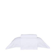 Buddemeyer Jogo de Cama Solteiro Cetim 300 Fios Bud Vision New Colors II 100% Algodão Penteado Branco 3 peças
