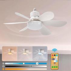 Ventilador De Teto Potente Controle Remoto E 6 Pás Bivolt - Higa