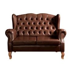 Namoradeira Imperador Sofá Chesterfield Botonê Vintage Decoração Retrô