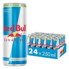 Pack de 24 Latas Red Bull Energético, Sem Açúcar, 250ml